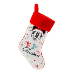 Disney Store Chaussette De Noël Mickey Style Vintage Taille Bébé