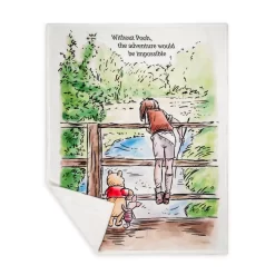 Disney Store Plaid Polaire Winnie L'Ourson Et Ses Amis