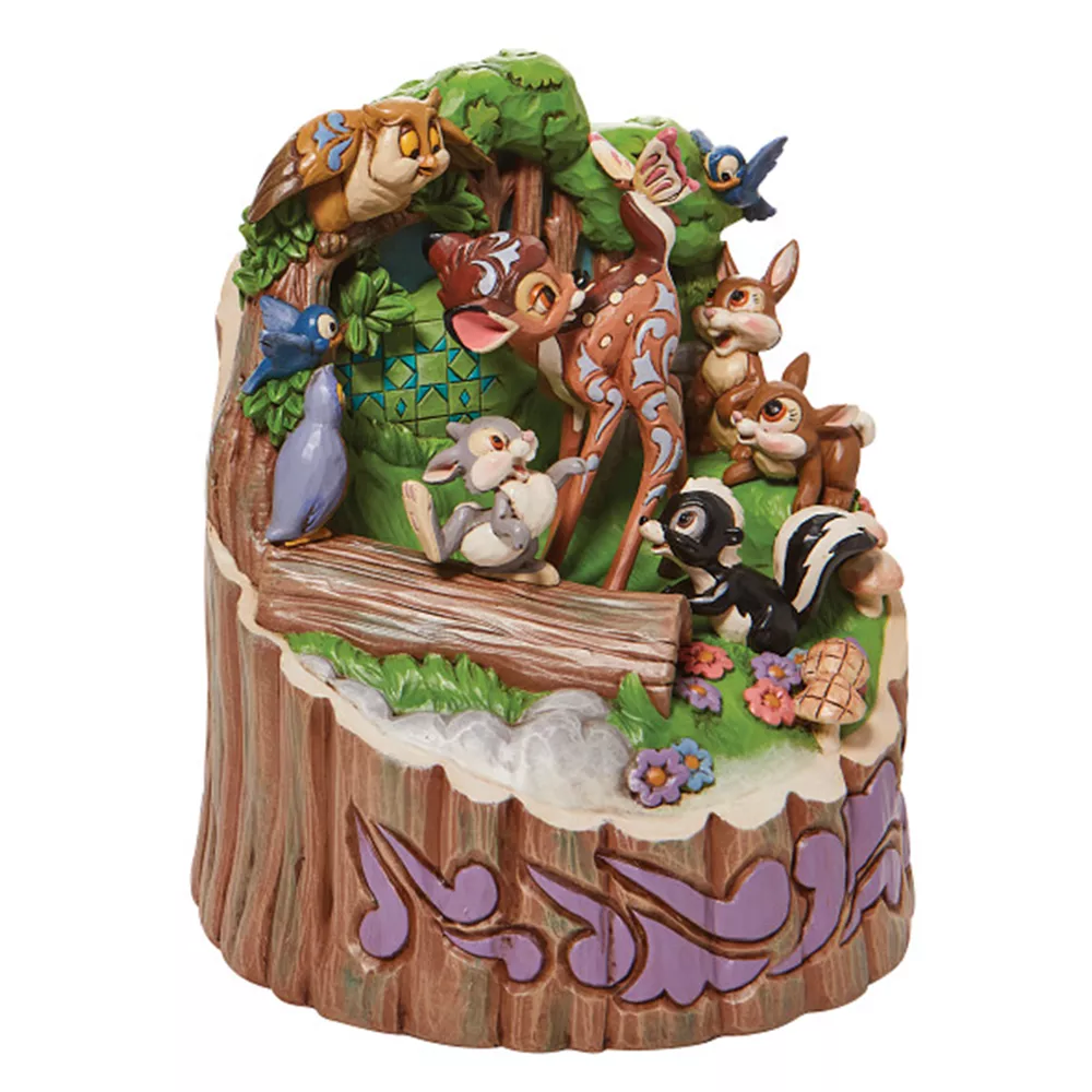 Enesco Figurine Bambi "Carved By Heart" 1 Enesco Figurine Bambi "Carved By Heart"