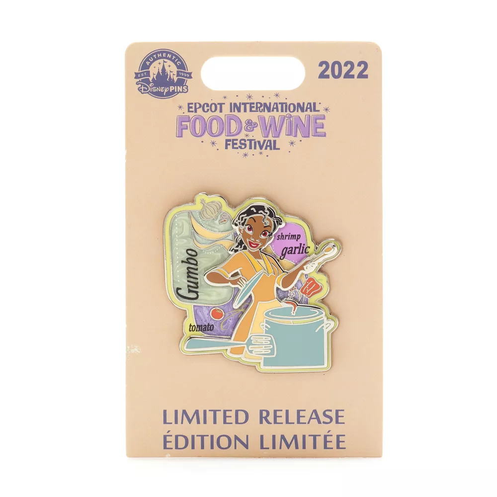 Walt Disney World Pin's Tiana, International Festival Of Food And Wine 2 Walt Disney World Pin's Tiana, International Festival Of Food And Wine – Image 2