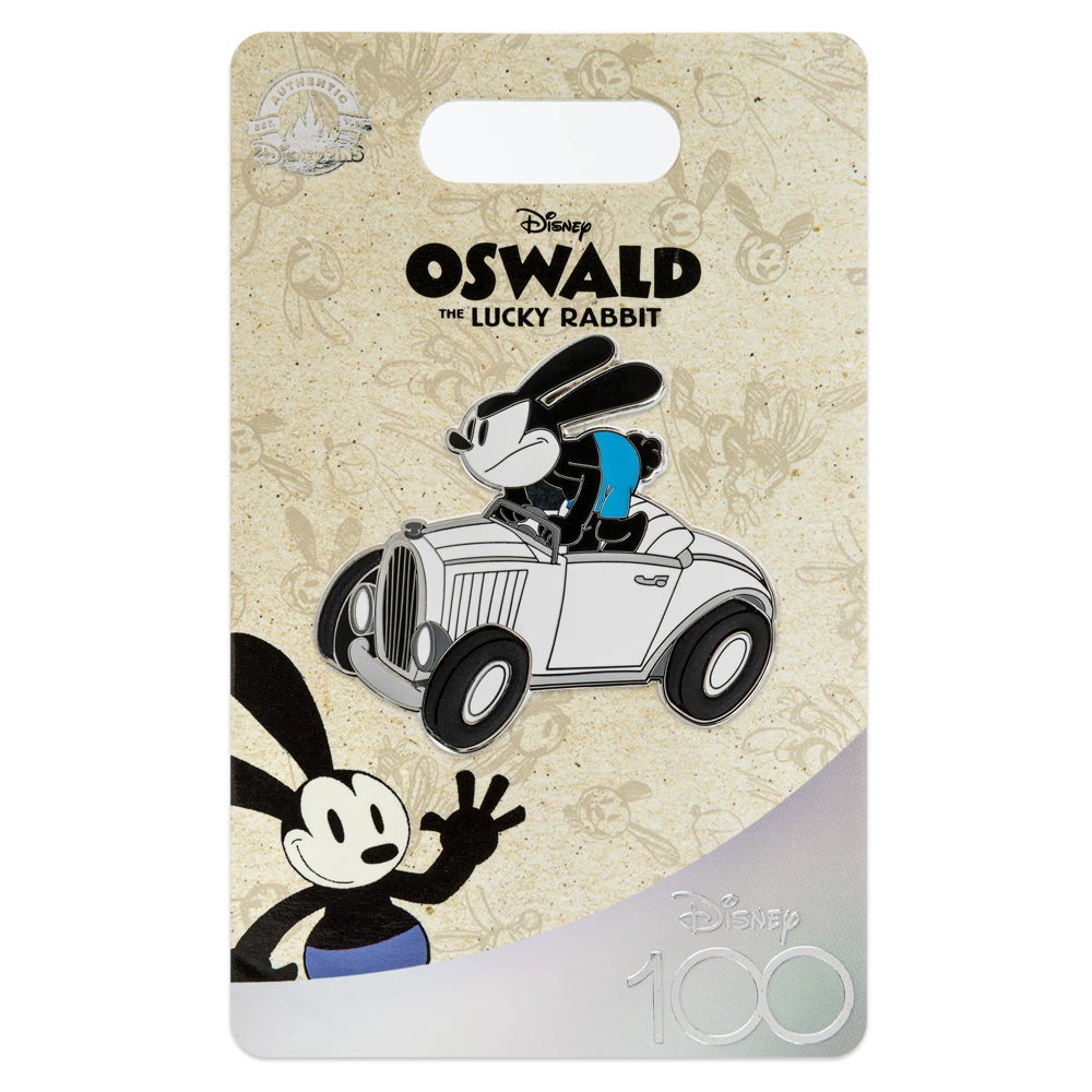 Pin's Oswald Le Lapin Chanceux En Voiture Disney100 2 Pin's Oswald Le Lapin Chanceux En Voiture Disney100 – Image 2